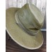 Henschel Hat Company Olive Green Brown Mesh Brimmed Fedora Hat Cap XL  eb-94415147